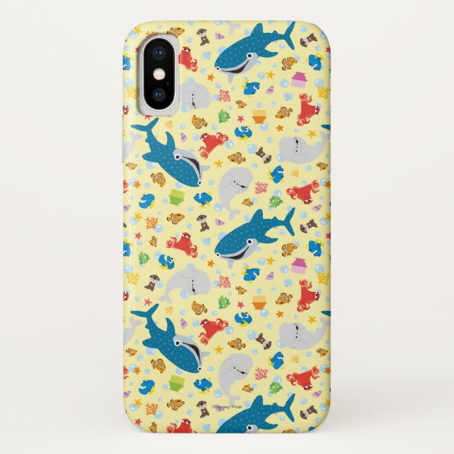 Finding Dory Yellow Pattern Case-Mate iPhone Case (Back)