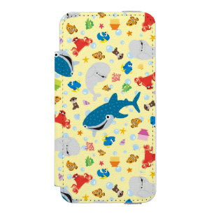 Finding Dory Yellow Pattern iPhone SE/5/5s Wallet Case