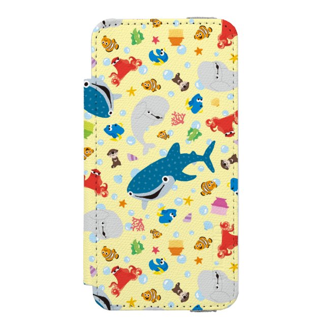 Finding Dory Yellow Pattern Incipio iPhone Wallet Case (Folio Front)