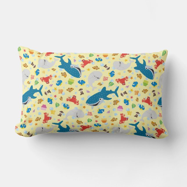 Finding Dory Yellow Pattern Lumbar Pillow (Front)