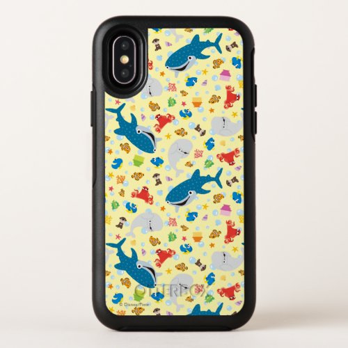 Finding Dory Yellow Pattern OtterBox Symmetry iPhone X Case