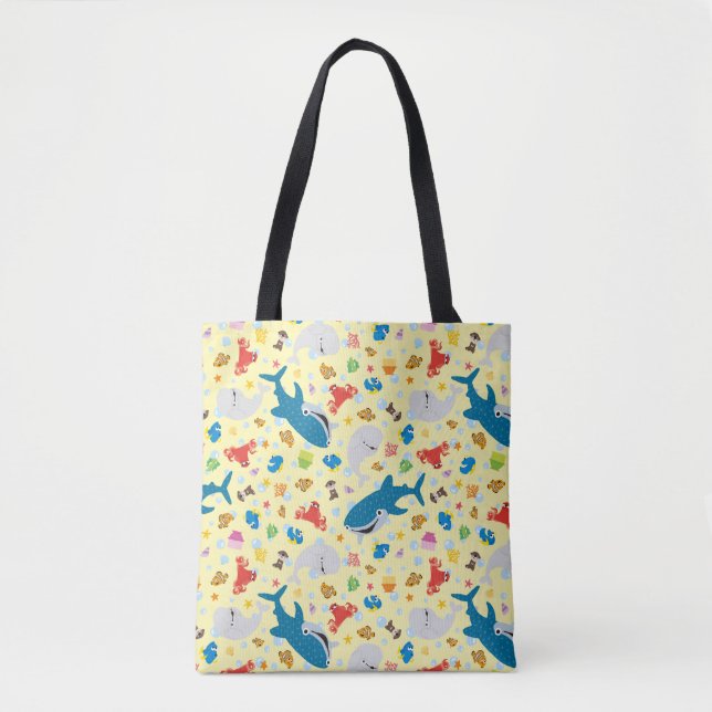 Finding Dory Yellow Pattern Tote Bag (Front)