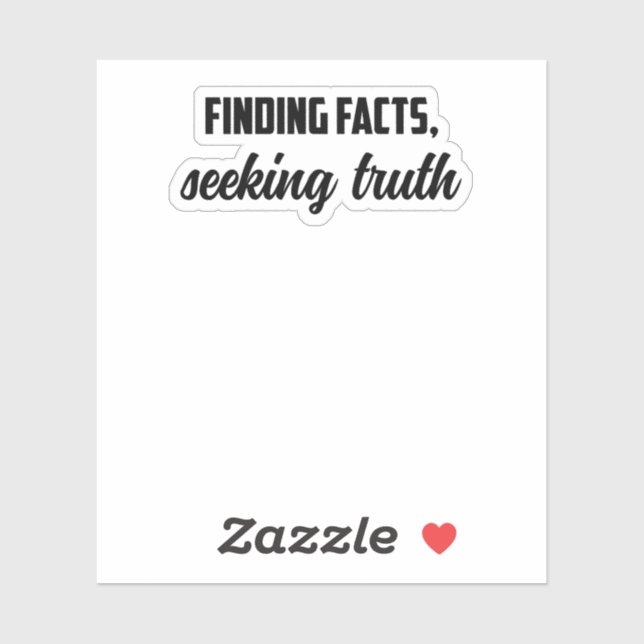 Finding Facts Seeking Truth: Investigative Journey Sticker (Sheet)