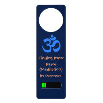Finding Inner Peace in Progress Door Hanger Finding Inner Peace in Progress Door Hanger