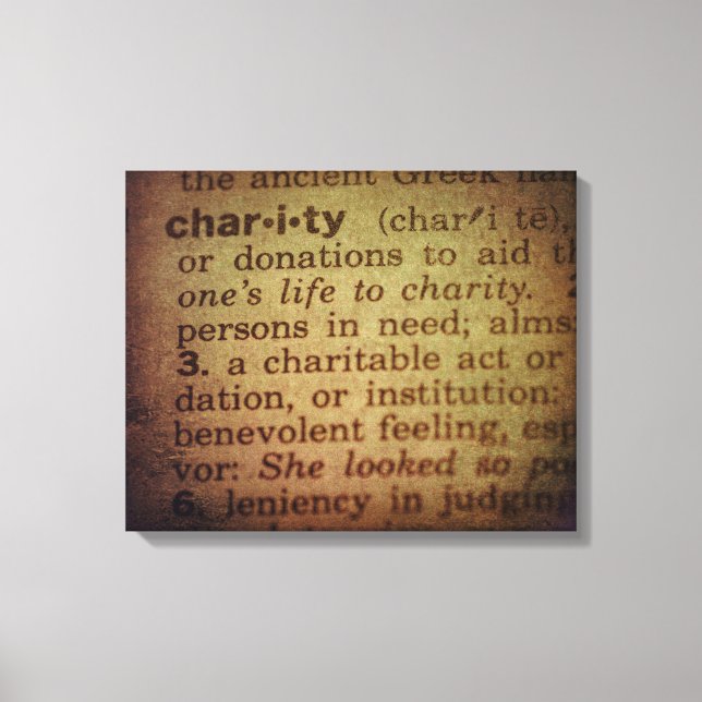 Finding Meaning - Charity Canvas Print (Front)