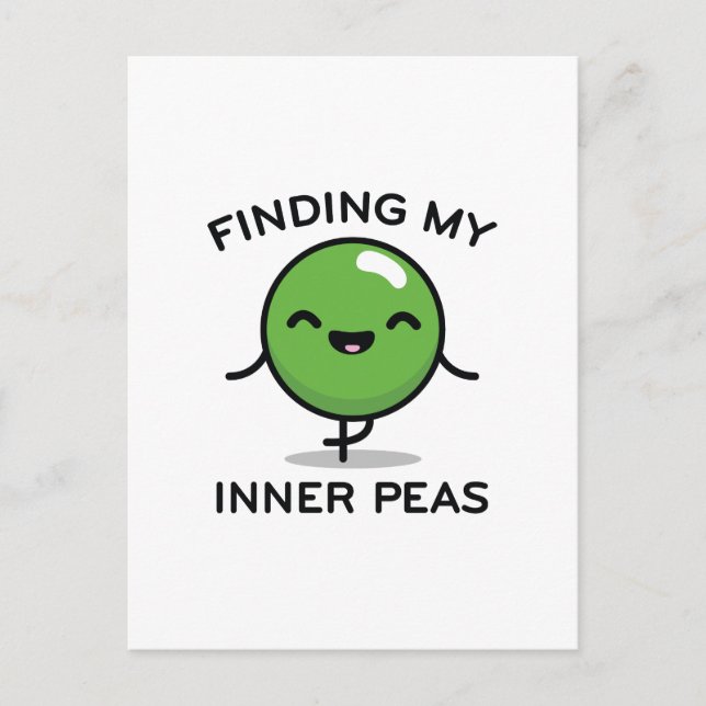 Finding My Inner Peas Postcard (Front)