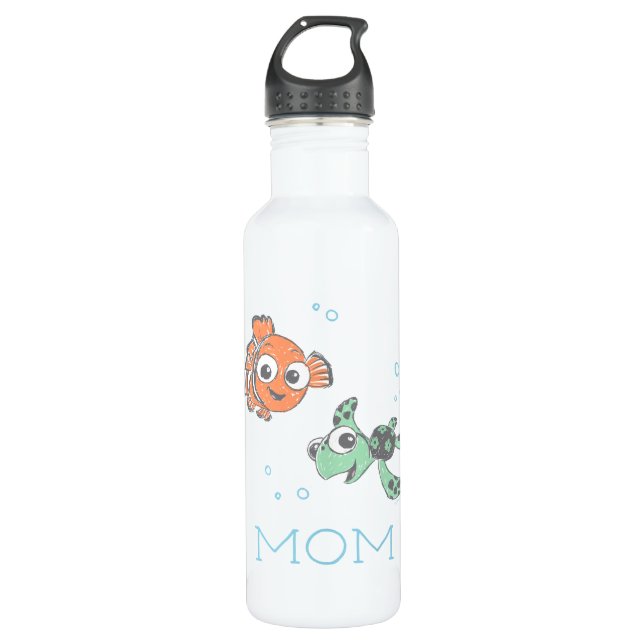 Finding Nemo and Squirt Stainless Steel Water Bottle (Front)