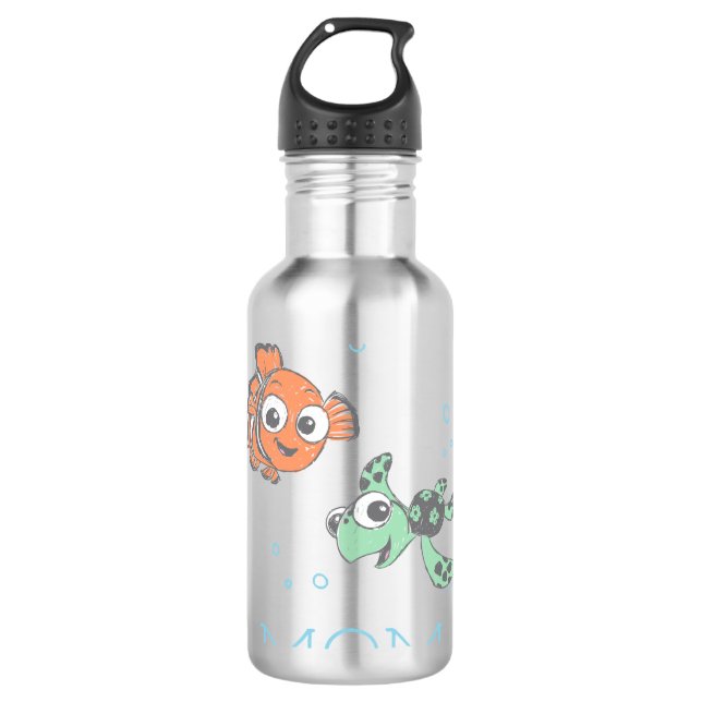 Finding Nemo and Squirt Stainless Steel Water Bottle (Front)