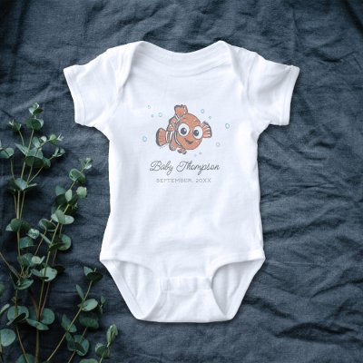 Finding Nemo Announcement Date Baby Bodysuit