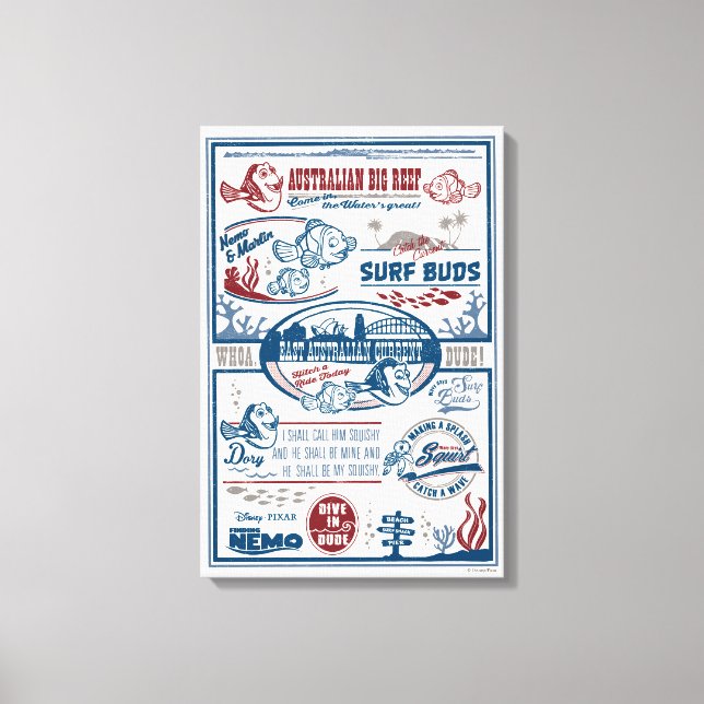 Finding Nemo | Australian Big Reef Canvas Print (Front)