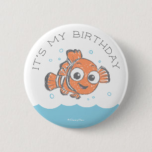 Finding Nemo Birthday  Button