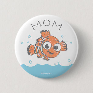 Finding Nemo Birthday  Button