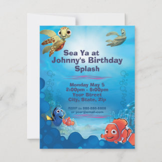 Finding Nemo Birthday Invitation