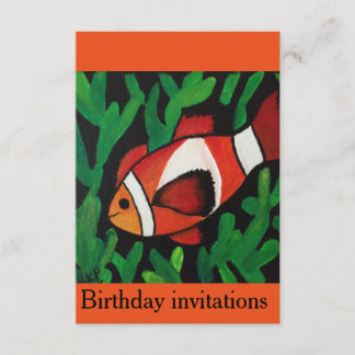 Finding Nemo birthday invitations for kids