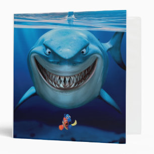 Finding Nemo   Bruce Grinning 3 Ring Binder