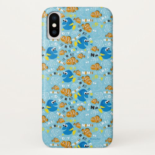 Finding Nemo  Dory and Nemo Pattern iPhone X Case