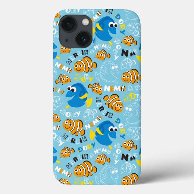 Finding Nemo | Dory and Nemo Pattern Case-Mate iPhone Case (Back)