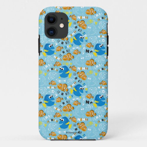 Finding Nemo  Dory and Nemo Pattern iPhone 11 Case