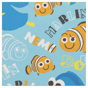 Finding Nemo Dory and Nemo Pattern Fabric