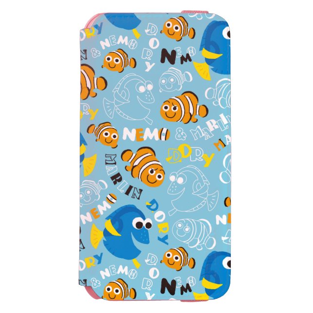 Finding Nemo | Dory and Nemo Pattern Incipio iPhone Wallet Case (Folio Front)
