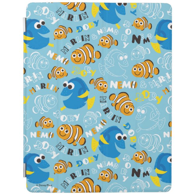 Finding Nemo | Dory and Nemo Pattern iPad Smart Cover (Front)