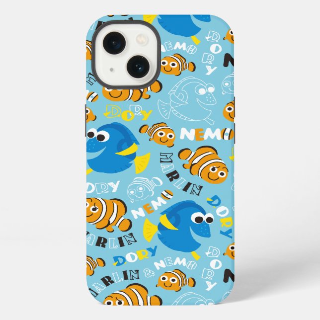 Finding Nemo | Dory and Nemo Pattern Iphone Case (Back)