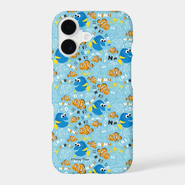 Finding Nemo | Dory and Nemo Pattern Iphone Case (Back)