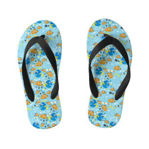 Finding Nemo Dory and Nemo Pattern Kid's Flip Flops