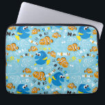Finding Nemo | Dory and Nemo Pattern Laptop Sleeve<br><div class="desc">This cute Finding Nemo pattern features Nemo along with Dory and Marlin.</div>