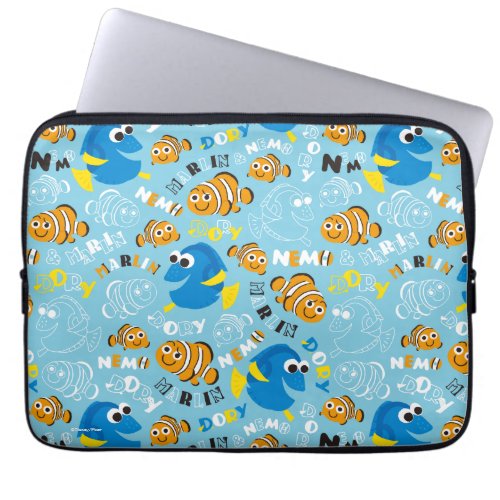 Finding Nemo  Dory and Nemo Pattern Laptop Sleeve
