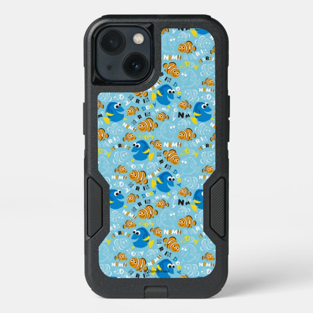 Finding Nemo | Dory and Nemo Pattern Otterbox iPhone Case (Back)