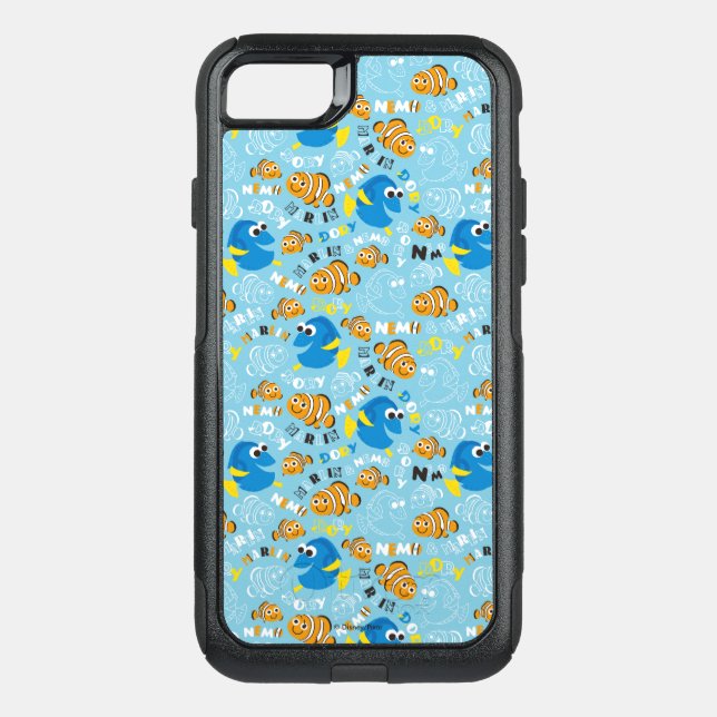 Finding Nemo | Dory and Nemo Pattern Otterbox iPhone Case (Back)