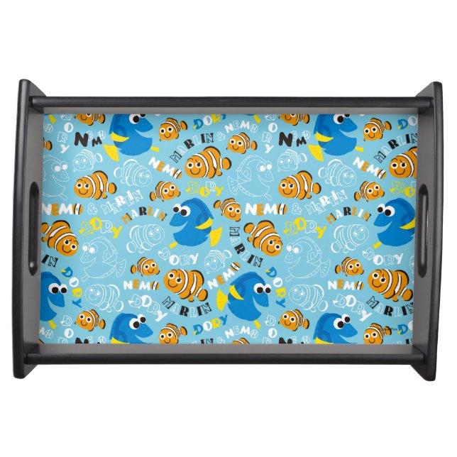 Finding Nemo | Dory and Nemo Pattern Serving Tray (Front)