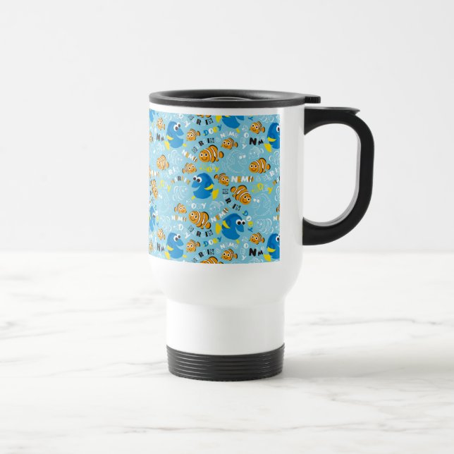 Finding Nemo | Dory and Nemo Pattern Travel Mug (Right)