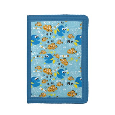 Finding Nemo | Dory and Nemo Pattern Tri-fold Wallet