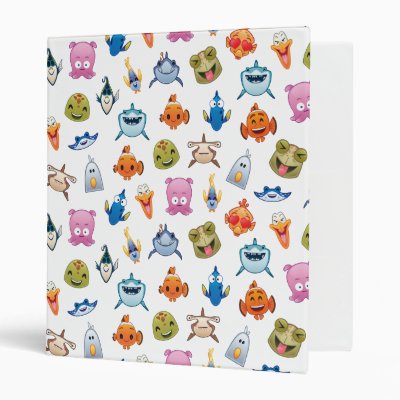 Finding Nemo Emoji Pattern 3 Ring Binder