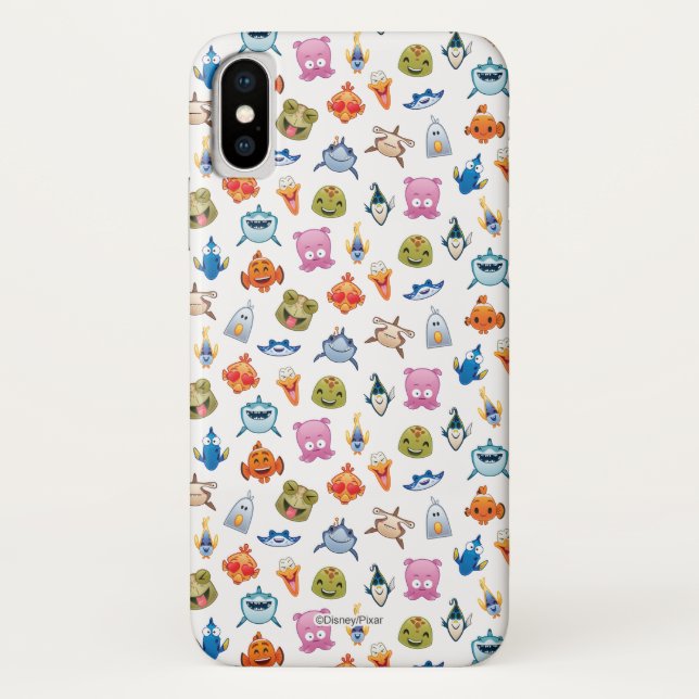 Finding Nemo Emoji Pattern Case-Mate iPhone Case (Back)