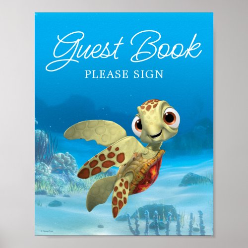 Finding Nemo  Squirt Baby Guest Book