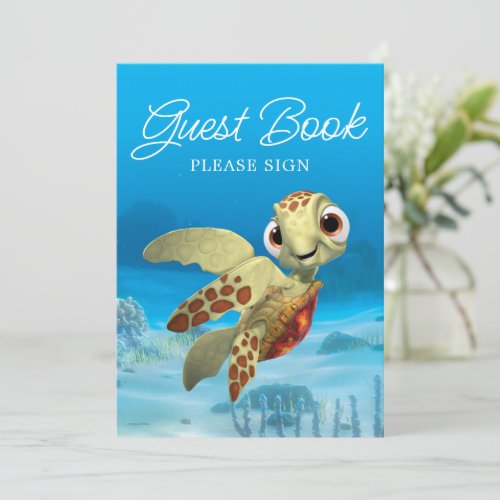 Finding Nemo  Squirt Baby Guest Book Invitation