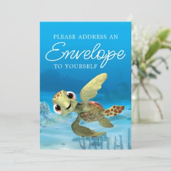 Finding Nemo | Squirt Baby Shower Envelope Invitation by FindingDory at Zazzle