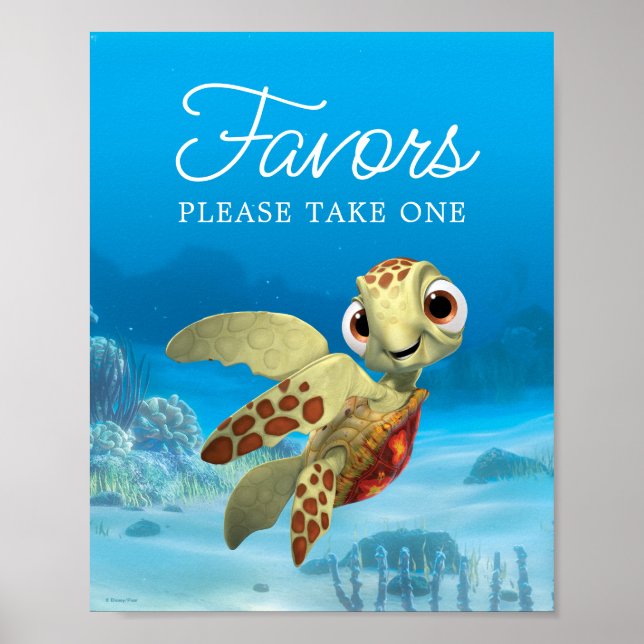 Finding Nemo | Squirt Baby Shower Favors Poster (Front)