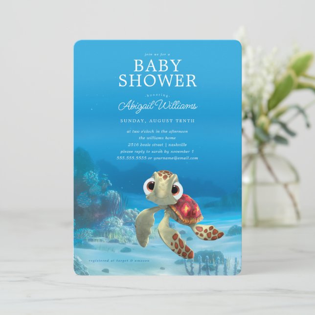 Finding Nemo Squirt Baby Shower Invitation
