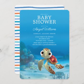 Finding Nemo Squirt Baby Shower Invitation by FindingDory at Zazzle