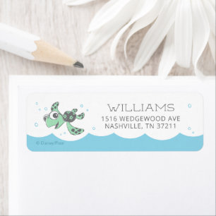 Finding Nemo   Squirt Baby Shower Label