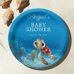 Finding Nemo | Squirt Baby Shower  Paper Plates<br><div class="desc">Add these fun Finding Nemo paper plates to your shower table. Personalize by adding your name and shower date!</div>