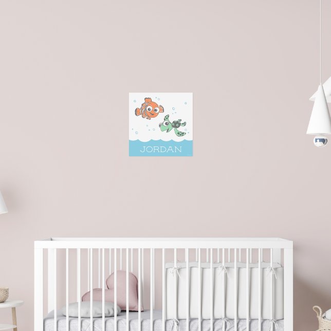 Finding Nemo & Squirt Baby Shower Poster (Nursery 2)