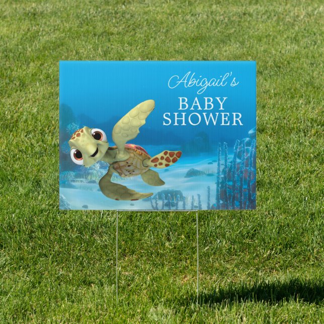 Finding Nemo | Squirt Baby Shower Sign (Insitu)