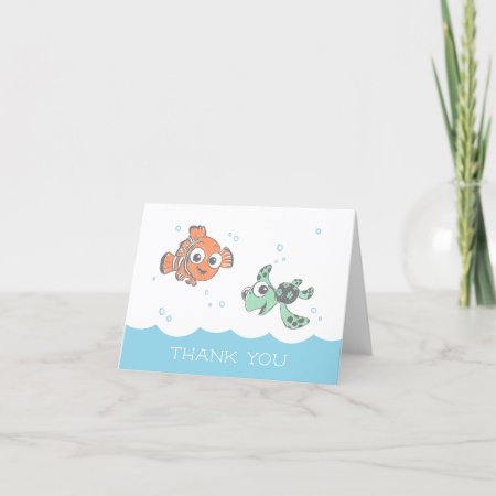 Finding Nemo & Squirt Baby Shower Thank You