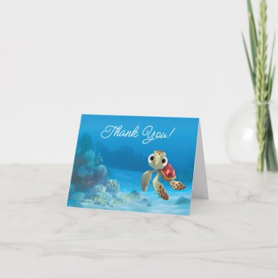 Finding Nemo Squirt Baby Shower Thank You