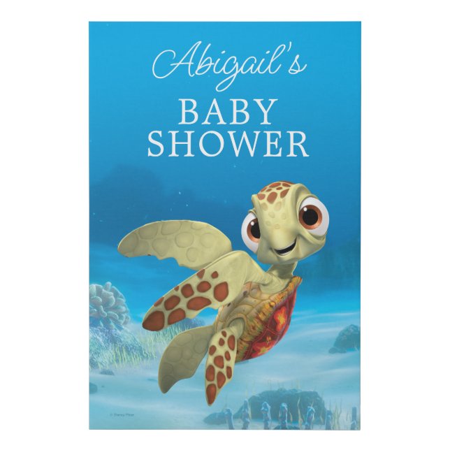 Finding Nemo | Squirt Baby Shower Welcome Sign (Front)